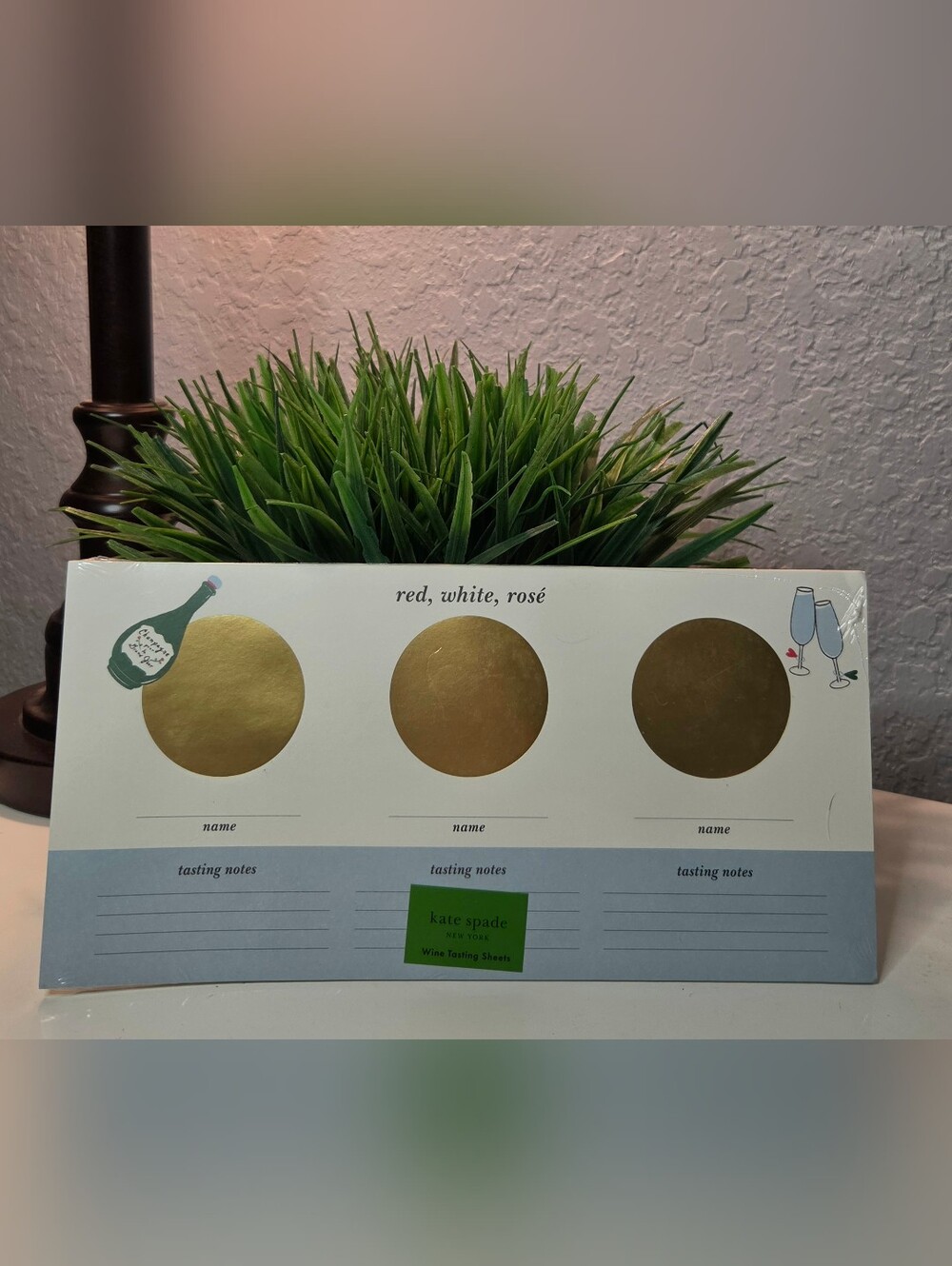 Kate Spade Wine Tasting Drink Sheets -25 Pages